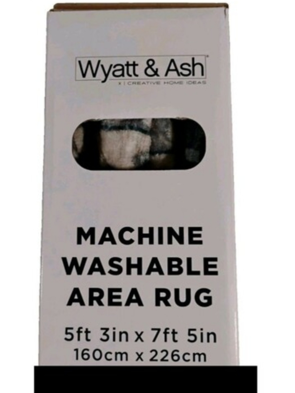 5 ft 3 in x 7 ft 5 in/Wyatt & Ash Beatrice Machine Washable Indoor Area Rug  New - Picture 2 of 4